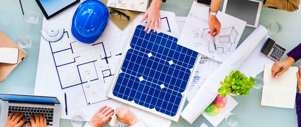 Business solar hands content