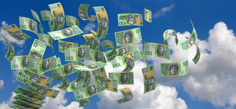 Flying australian dollar article image content