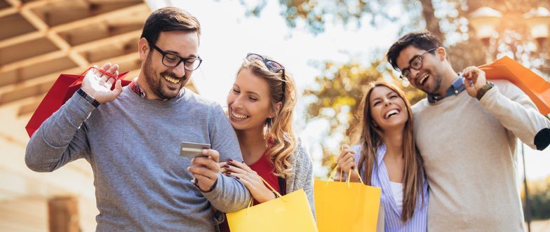 Rewards credit card shopping content