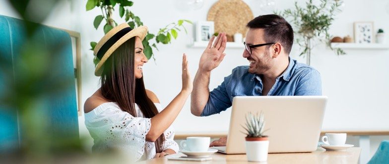 Investors celebrating their low rate mortgage content