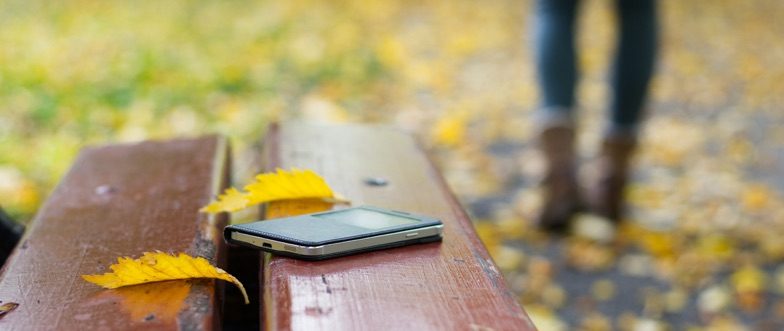 Lost smartphone with neobank account content