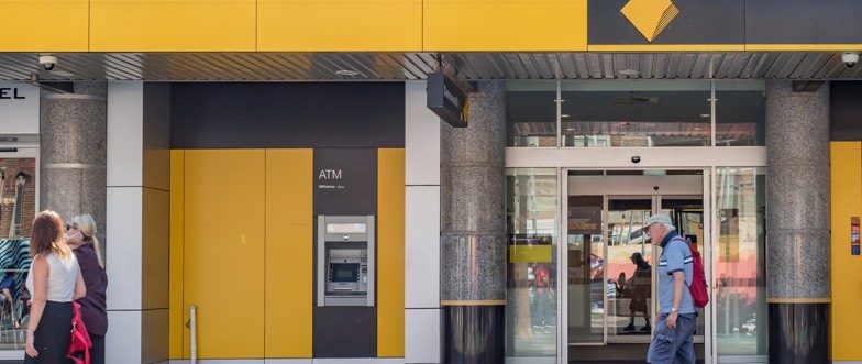 Commonwealth bank branch and customers content