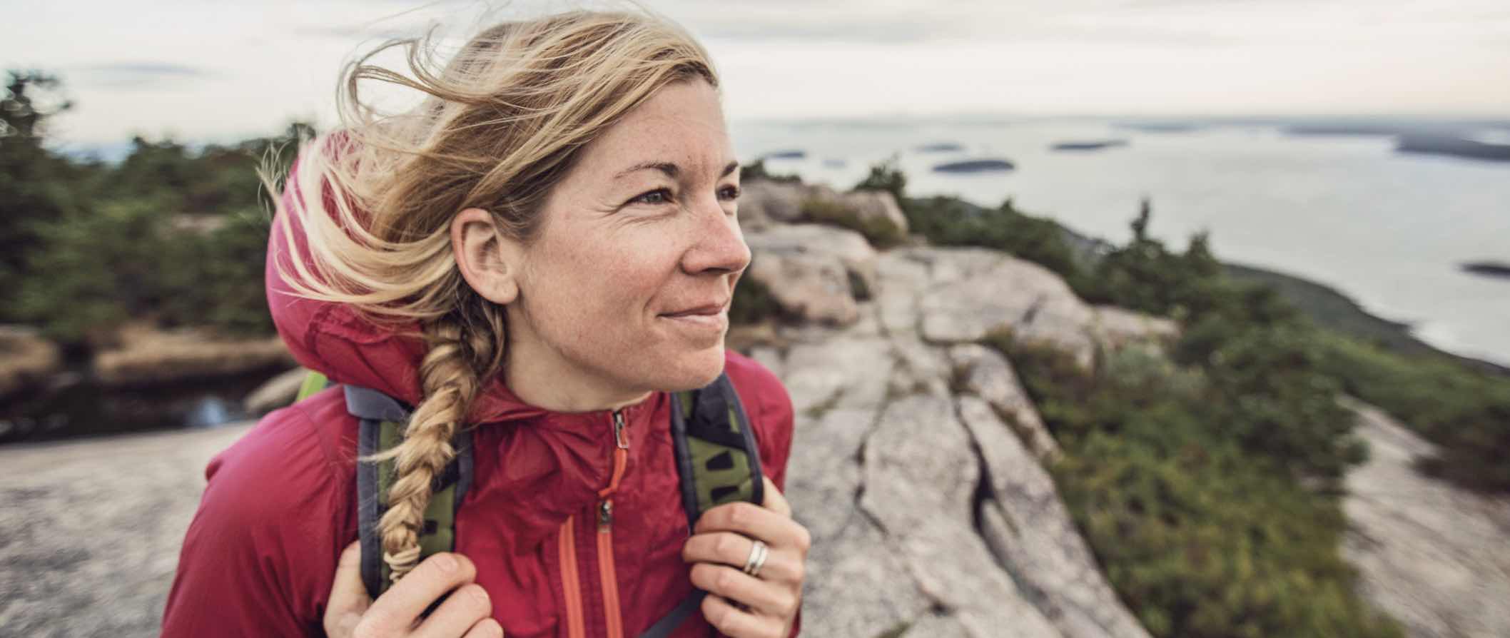 Hiker considering travel insurance content
