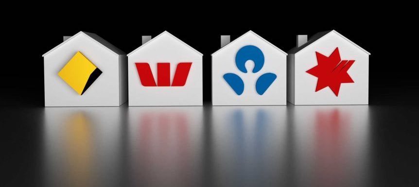 Bank logo houses image content