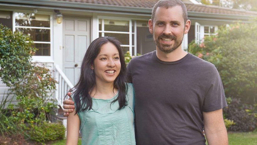 Mixed aussie couple outside house article image content