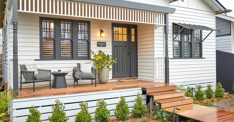 Renovated timber cottage tight article image content