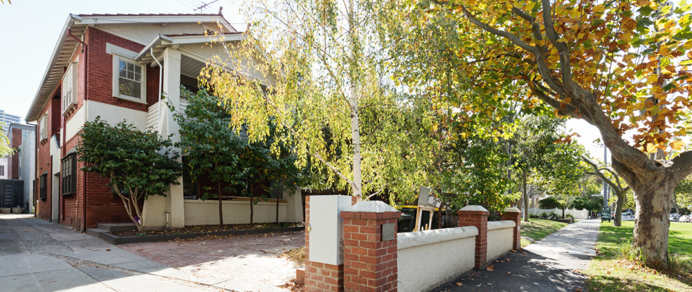 House in autumn australia content