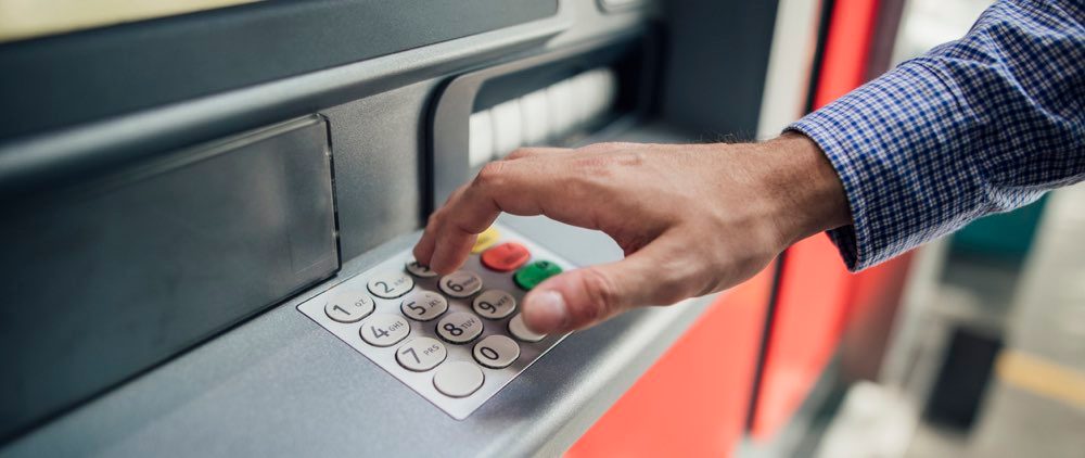Australian man checking bank account content
