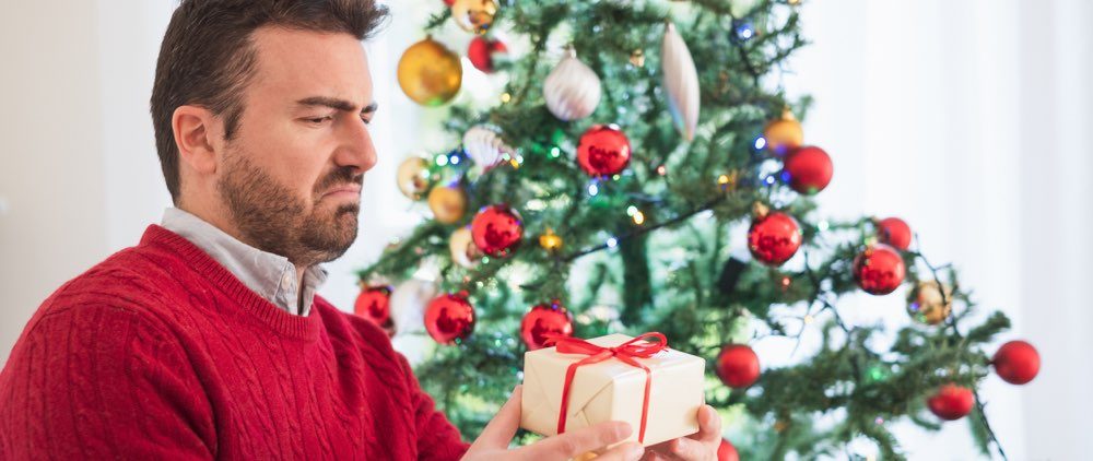 Man unhappy with stupid christmas present content