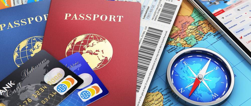 1 money card item a bunch of passports tickets credit cards maps and more content