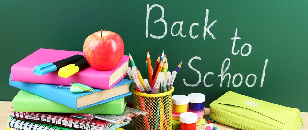 Item word back to school stuff desk content