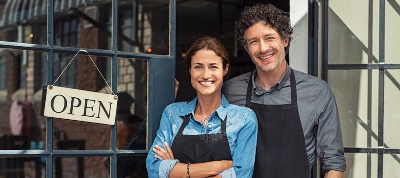 Couple opening cafe article image content