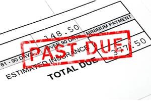 Overdue business banking debt