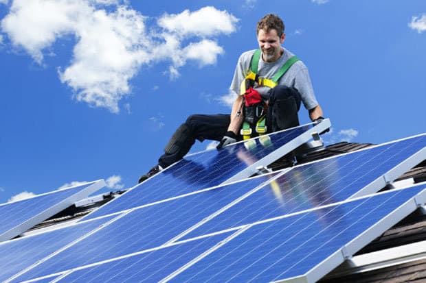 Solar battery powered homes content