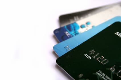 Pile of credit cards content