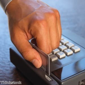 Credit card machine content