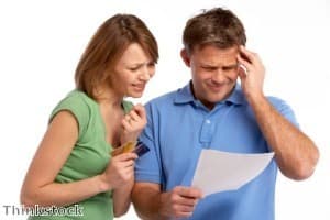 Credit card bill content