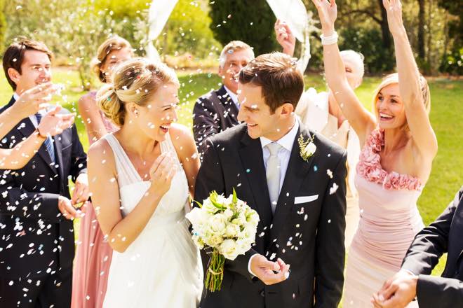 Happy couple took out a personal loan to help fund their wedding