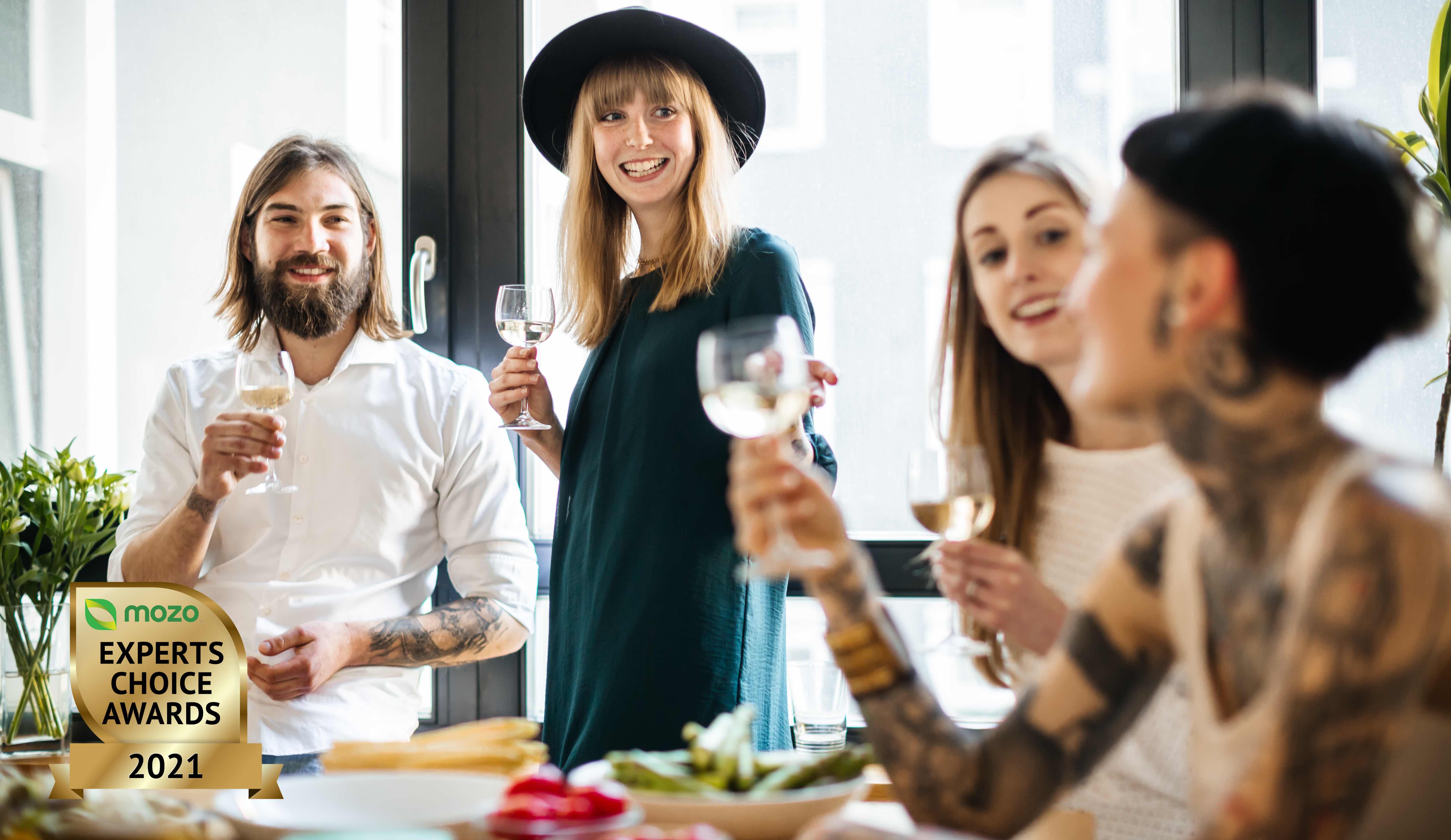 People at a party toasting to the best online alcohol and wine retailers in Australia 2021.