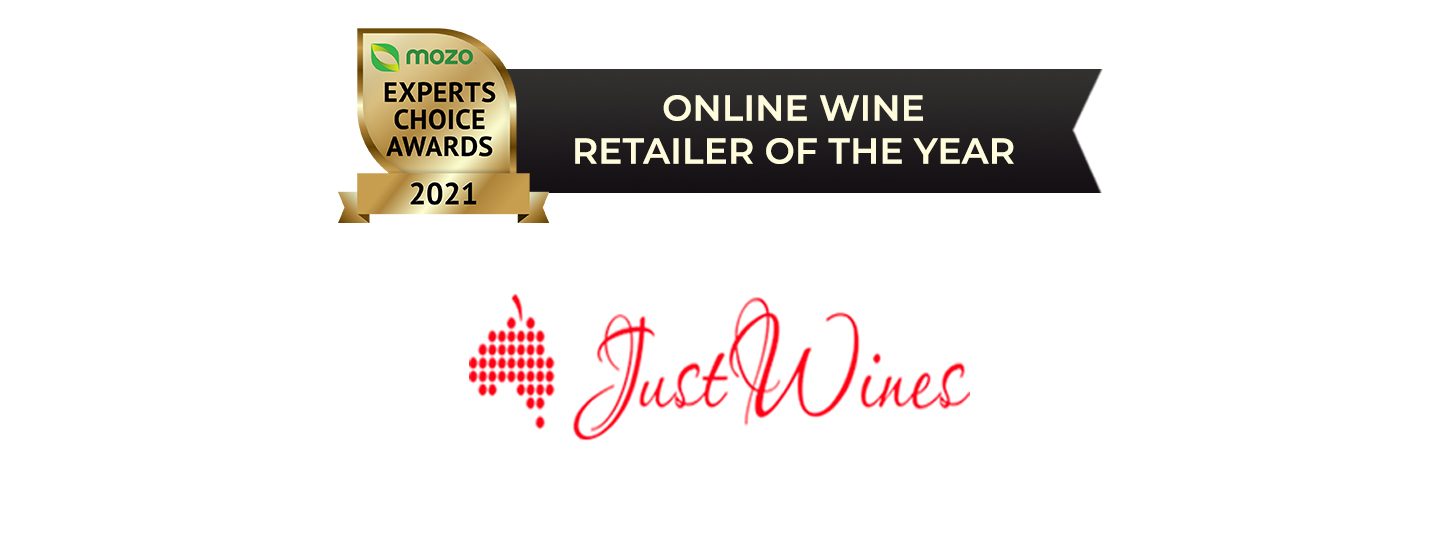 Logo of Just Wines: Winner of the Online Wine Retailer of the Year award.