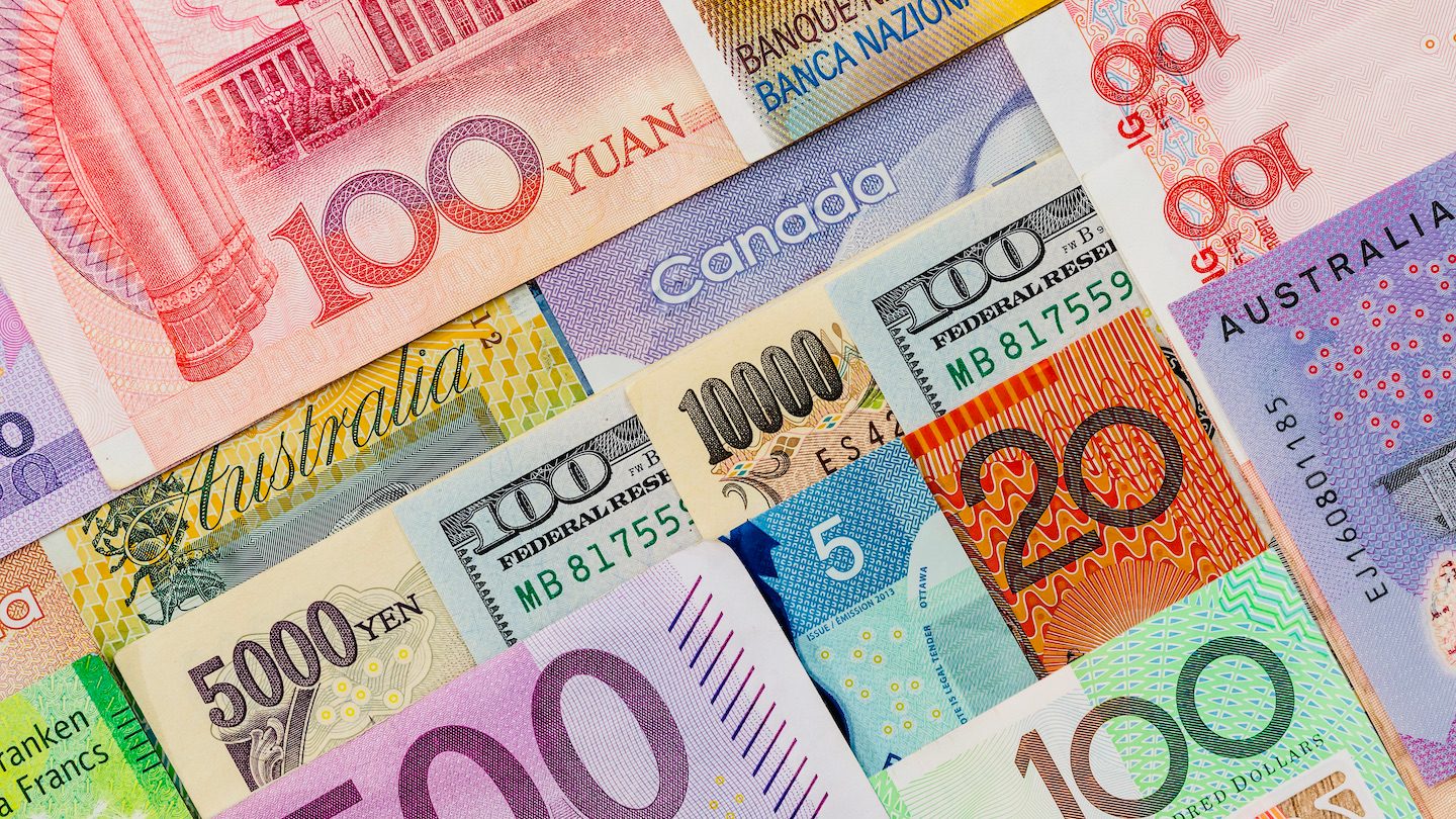 International money notes.