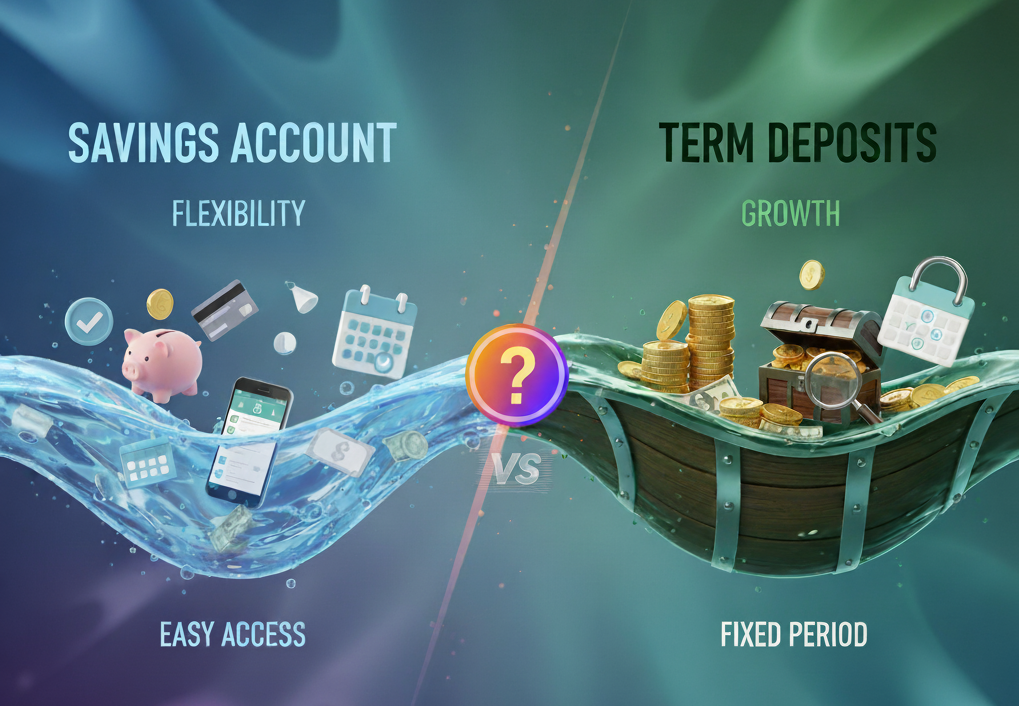 Savings accounts vs term deposits