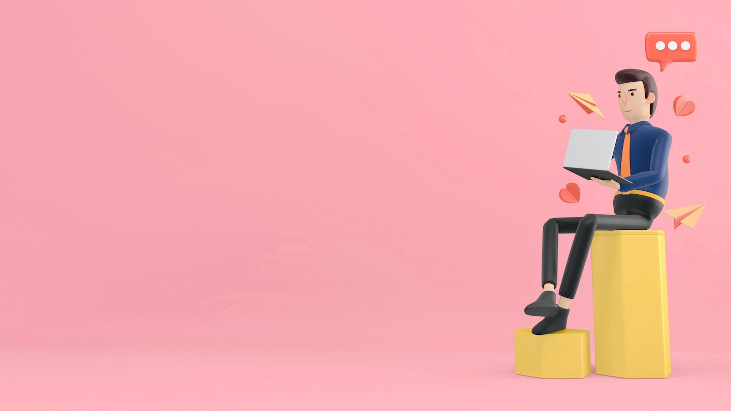 man sits and thinks about savings account