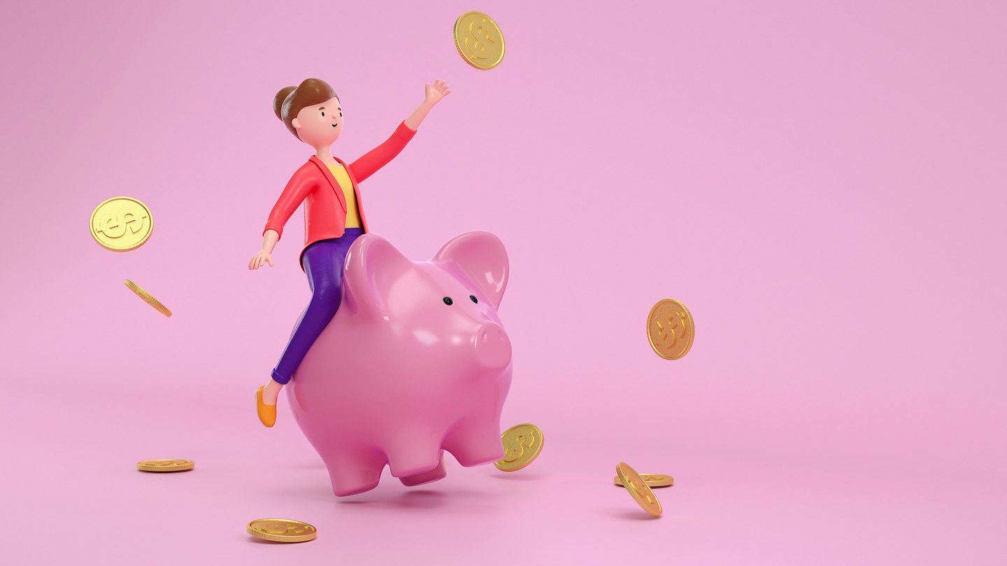 piggy bank coins