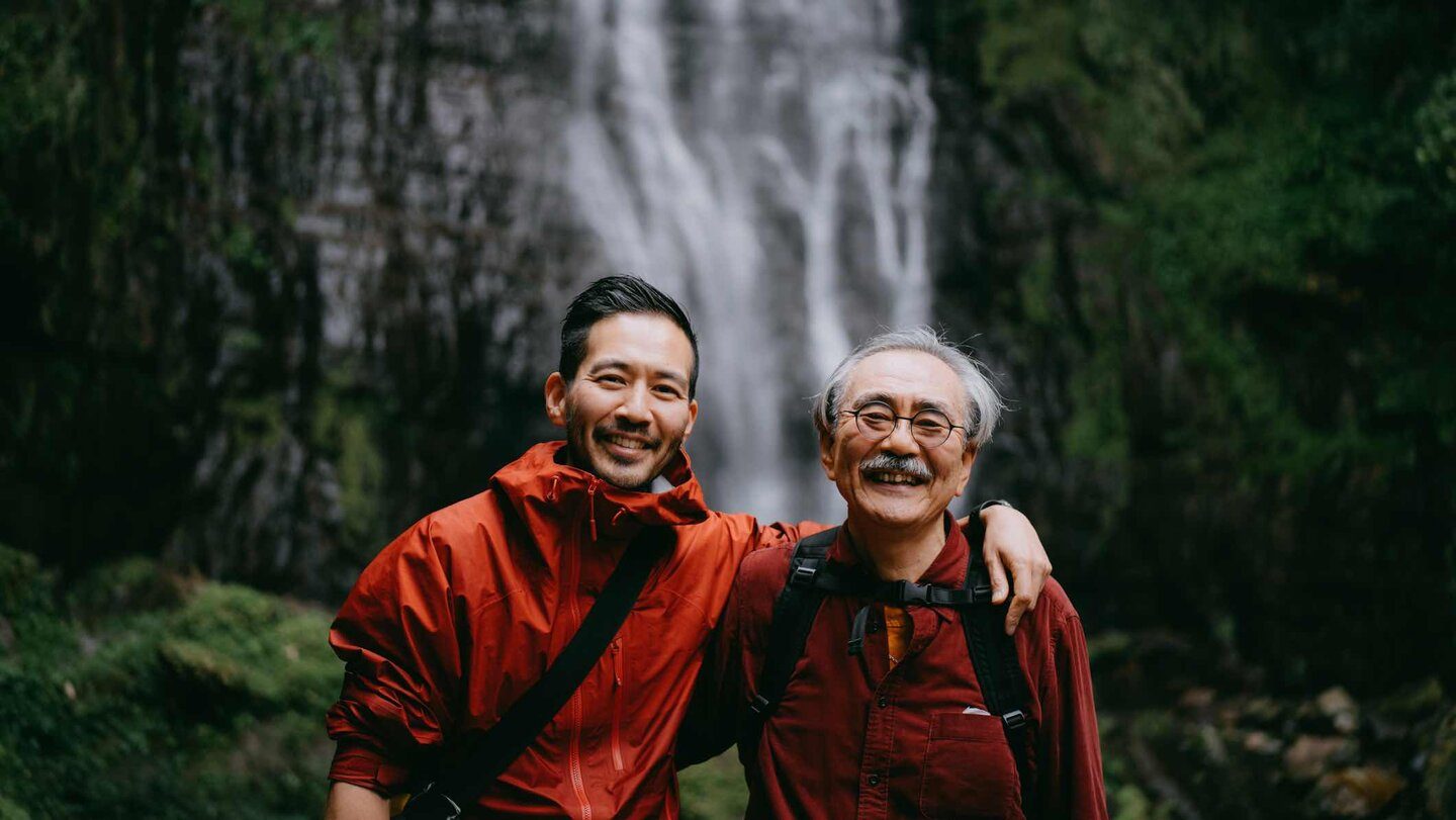 father and son happy together